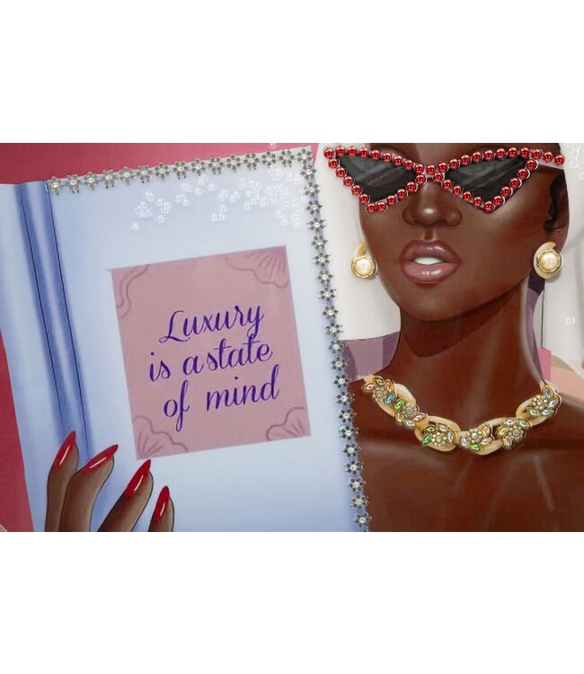 Mauro Ferretti GELAKT CANVAS LUXE SPA MET FRAME -B- CM 82X4X82