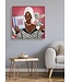 Mauro Ferretti GELAKT CANVAS LUXE SPA MET FRAME -B- CM 82X4X82