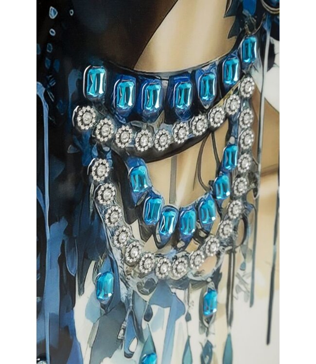 Mauro Ferretti LAQUARED WANDBROEK MET FRAME ALTEA -A- CM 82X4X82