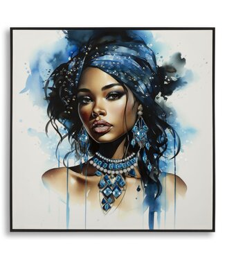 Mauro Ferretti LAQUARED WAND PANTING MET FRAME ALTEA -B- CM 82X4X82