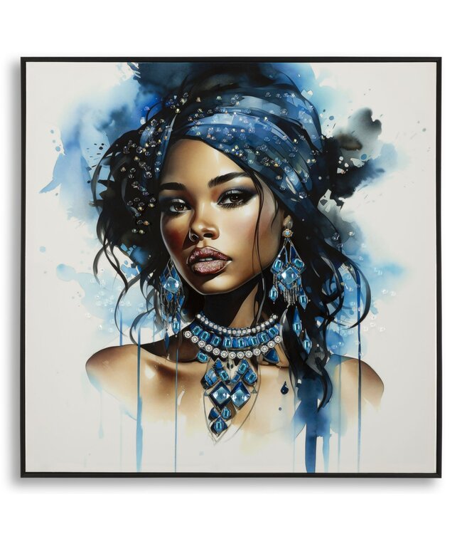 Mauro Ferretti LAQUARED WAND PANTING MET FRAME ALTEA -B- CM 82X4X82