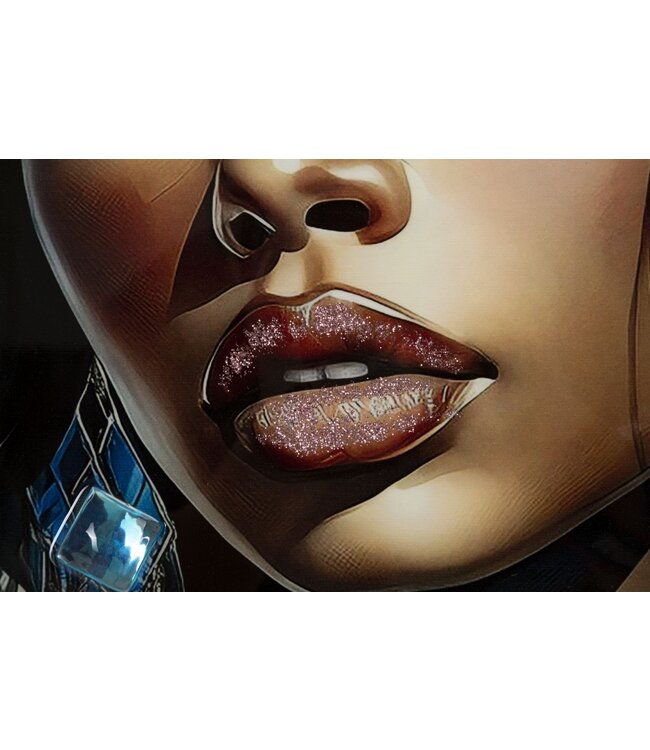 Mauro Ferretti LAQUARED WAND PANTING MET FRAME ALTEA -B- CM 82X4X82