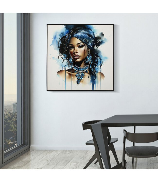 Mauro Ferretti LAQUARED WAND PANTING MET FRAME ALTEA -B- CM 82X4X82