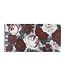 Mauro Ferretti HANDGEMAAKTE MUURSCHILDERING WIT/RODE BLOEM DARKBACK CM <br />
120X3,7X60