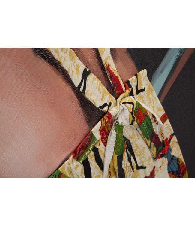 Mauro Ferretti HANDGEMAAKTE MUURSCHILDERING KELLY -B- 90X3X120