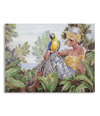 Mauro Ferretti HANDGEMAAKTE MUURSCHILDERING KENDA ORIZZONTAL CM 120X3X90
