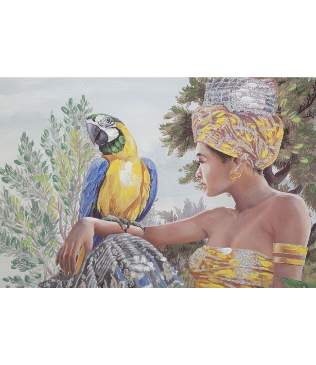 Mauro Ferretti HANDGEMAAKTE MUURSCHILDERING KENDA ORIZZONTAL CM 120X3X90