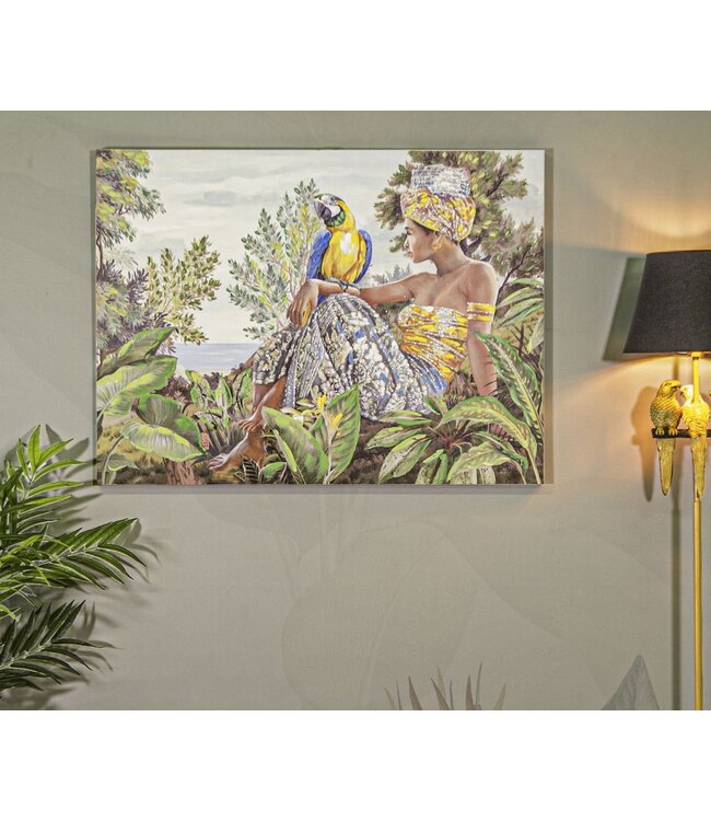 Mauro Ferretti HANDGEMAAKTE MUURSCHILDERING KENDA ORIZZONTAL CM 120X3X90