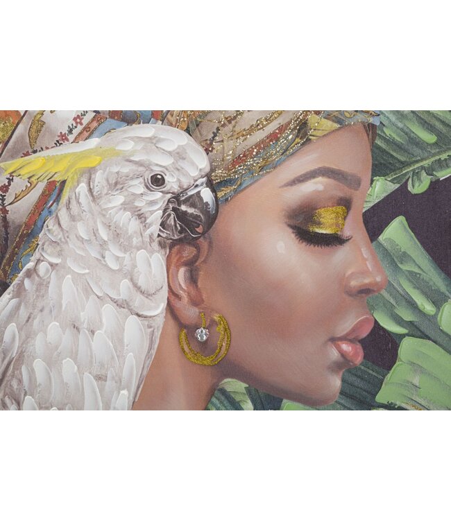 Mauro Ferretti HANDGEMAAKTE MUURSCHILDERING KLOE VERTICAAL CM 90X3X120