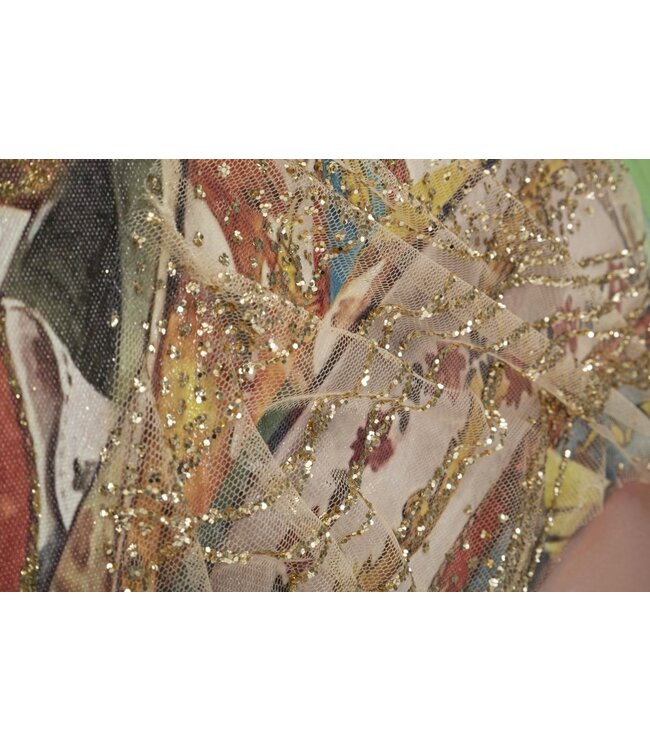 Mauro Ferretti HANDGEMAAKTE MUURSCHILDERING KLOE VERTICAAL CM 90X3X120