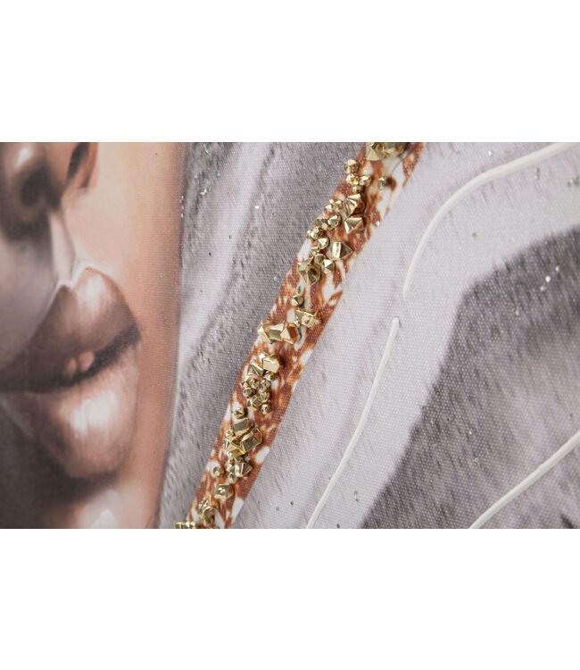 Mauro Ferretti HANDGEMAAKTE MUURSCHILDERING NAOMI -A- CM 100X3X100