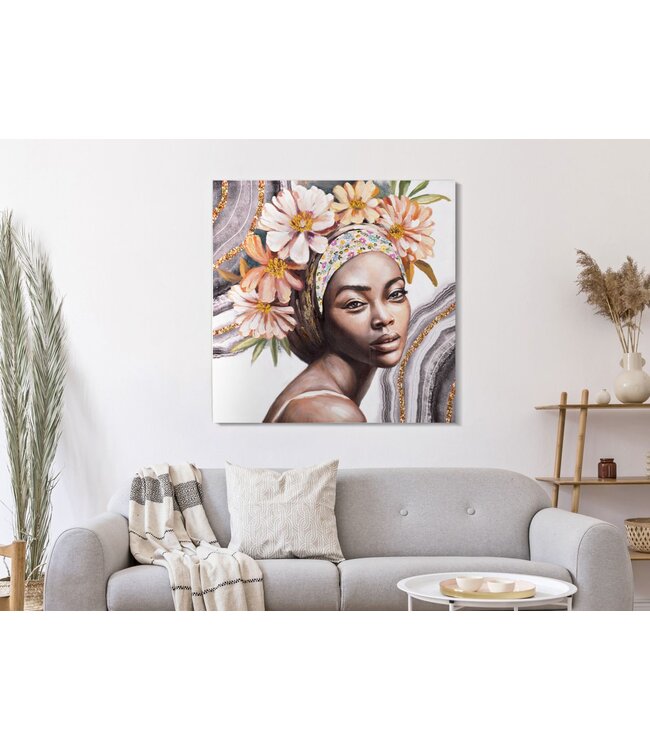 Mauro Ferretti HANDGEMAAKTE MUURSCHILDERING NAOMI -A- CM 100X3X100