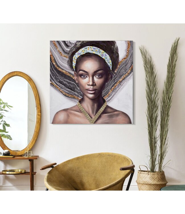 Mauro Ferretti HANDGEMAAKTE MUURSCHILDERING NAOMI -A- CM 100X3X100