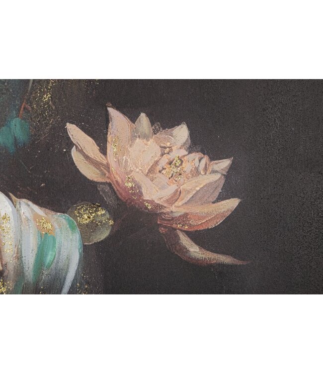 Mauro Ferretti HANDGEMAAKTE MUURSCHILDERING BOEDDHA -A- CM 100X3X100