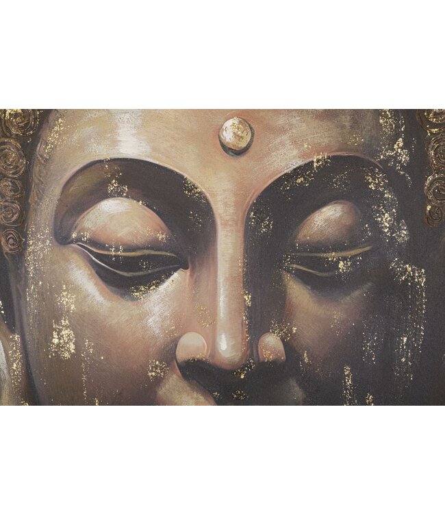 Mauro Ferretti HANDGEMAAKTE MUURSCHILDERING BOEDDHA -B- CM 100X3X100