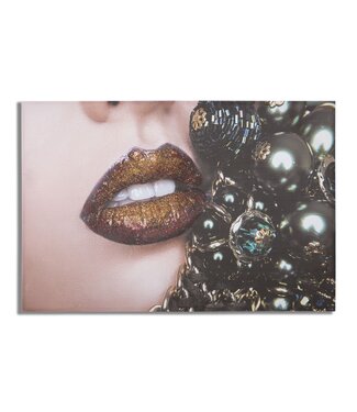 Mauro Ferretti HANDGEMAAKTE WANDBEDRUKKINGMOOIE LIPPEN<br />
cm 80X3,8X120