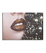 Mauro Ferretti HANDGEMAAKTE WANDBEDRUKKINGMOOIE LIPPEN<br />
cm 80X3,8X120