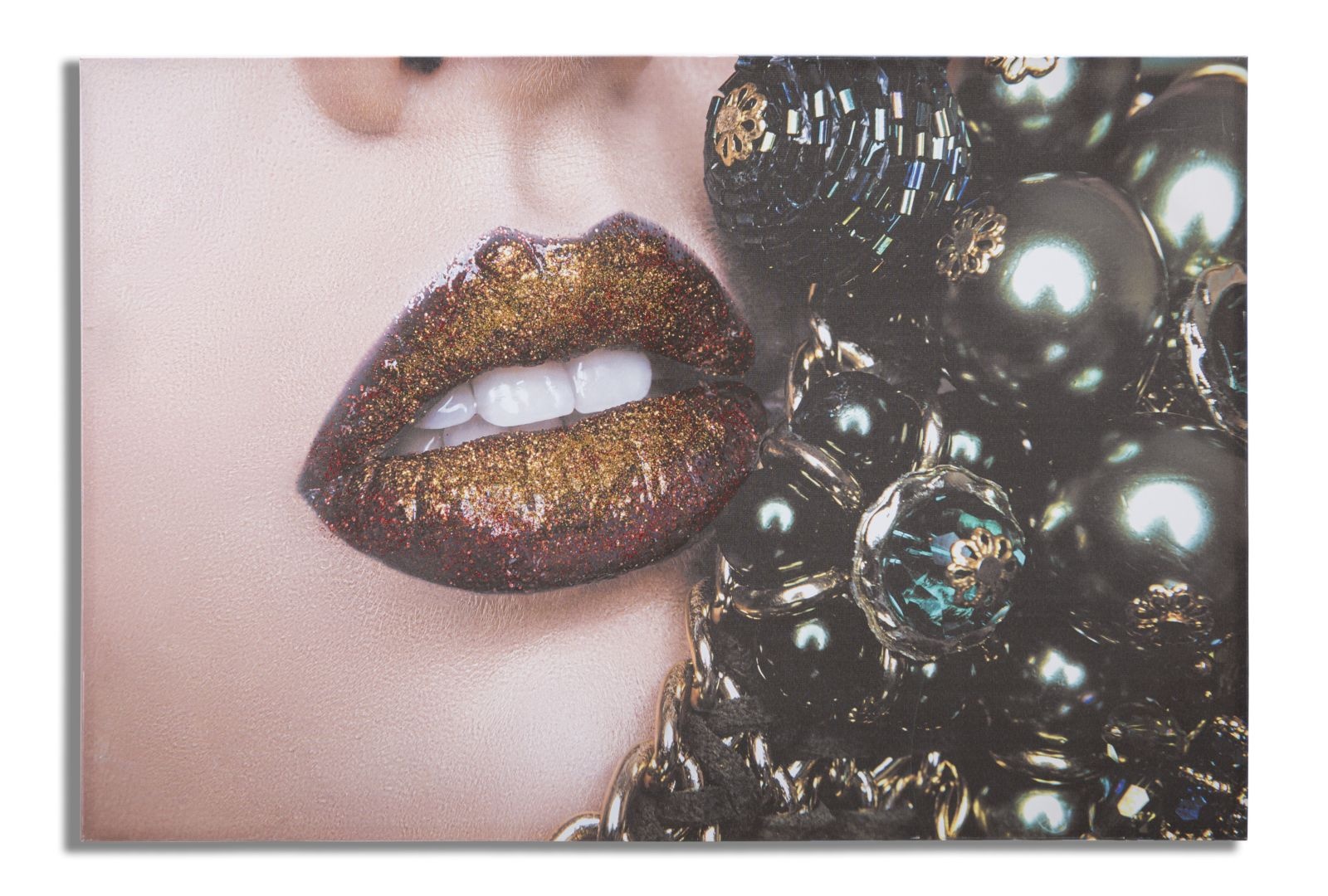 HANDGEMAAKTE WANDBEDRUKKINGMOOIE LIPPEN
cm 80X3,8X120 afbeelding