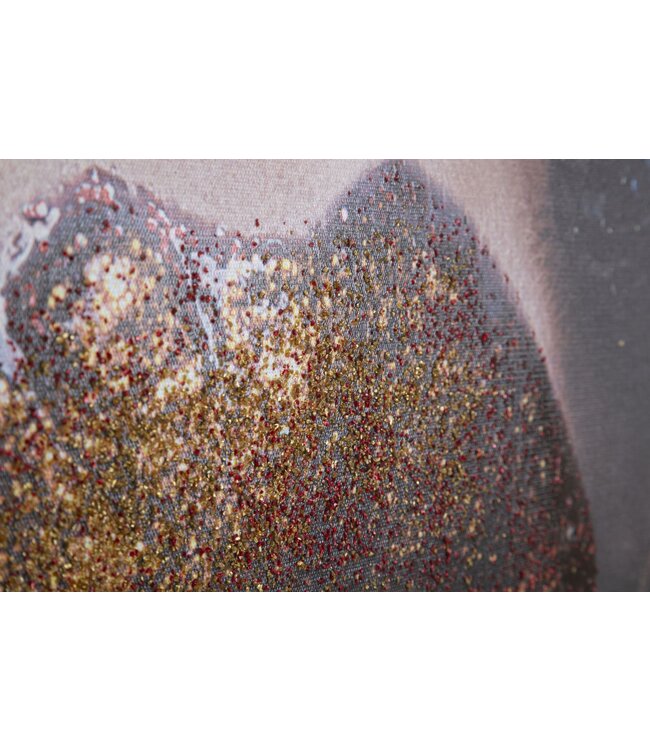 Mauro Ferretti HANDGEMAAKTE WANDBEDRUKKINGMOOIE LIPPEN<br />
cm 80X3,8X120