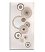 Mauro Ferretti WANDBEDRUKKING/SCHILDERWERK CIRCLY MET APPLICATIE -A- CM 50X3,2X100
