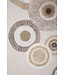 Mauro Ferretti WANDBEDRUKKING/SCHILDERWERK CIRCLY MET APPLICATIE -A- CM 50X3,2X100