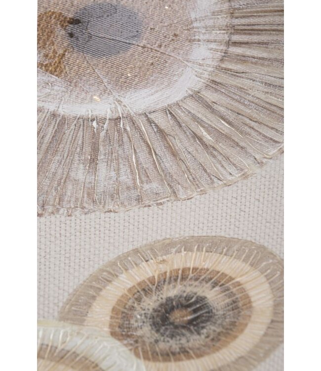 Mauro Ferretti WANDBEDRUKKING/SCHILDERWERK CIRCLY MET APPLICATIE -A- CM 50X3,2X100