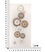 Mauro Ferretti WANDBEDRUKKING/SCHILDEREN CIRCLY MET APPLICATIE -B- CM 50X3,2X100