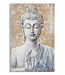 Mauro Ferretti HANDGEMAAKTE WANDSCHILDERING BOEDDHA LICHT -B- CM 80X3X120