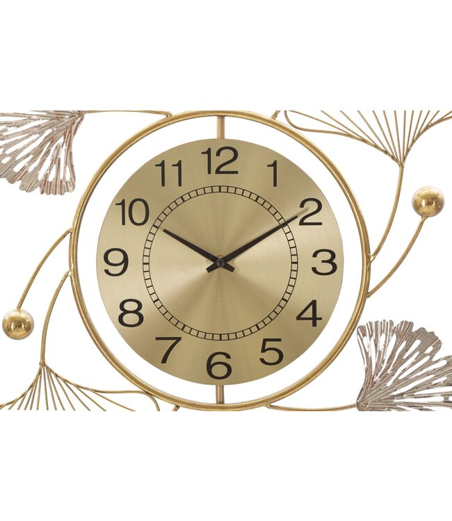 Mauro Ferretti WANDDECORATIE LEAVY MET KLOK CM 52,5X3,5X102