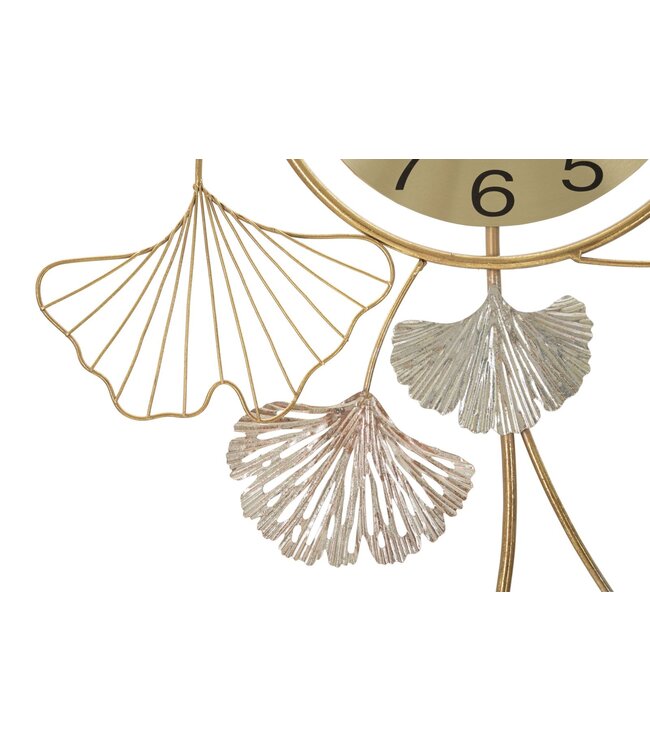 Mauro Ferretti WANDDECORATIE LEAVY MET KLOK CM 52,5X3,5X102