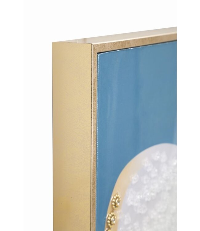 Mauro Ferretti SCHILDERIJ OP DOEK GELAKT KLEUR MET LIJST -B- CM 62X4X92