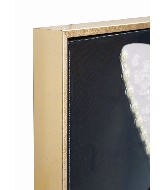 Mauro Ferretti GESCHILDERD OP DOEK GELAKT MARTY MET LIJST -H- CM 62X4X92