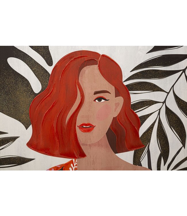 Mauro Ferretti WANDBEDRUKKING/SCHILDERIJ LADY JUNGLE -A- CM 80X2,8X120