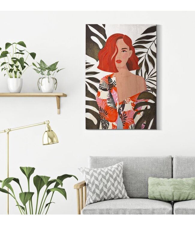 Mauro Ferretti WANDBEDRUKKING/SCHILDERIJ LADY JUNGLE -A- CM 80X2,8X120