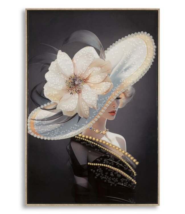 Mauro Ferretti LAQUARED MUUR HIJGEN MET FRAME WIEN HAT -A- CM 62X4X92