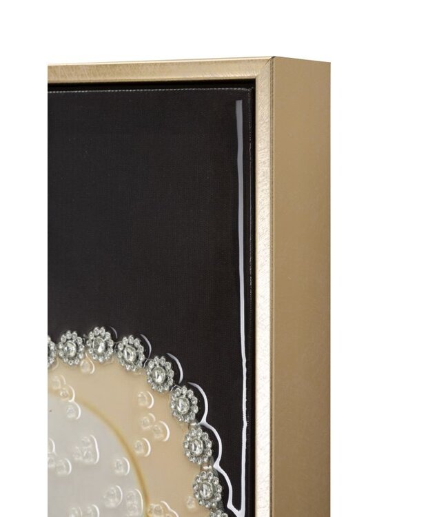 Mauro Ferretti LAQUARED MUUR HIJGEN MET FRAME WIEN HAT -A- CM 62X4X92