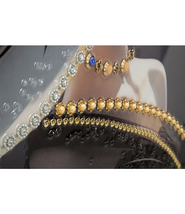 Mauro Ferretti LAQUARED MUUR HIJGEN MET FRAME WIEN HAT -A- CM 62X4X92