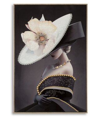 Mauro Ferretti LAQUARED MUUR BROEK MET FRAME WIEN HOED -B- CM 62X4X92
