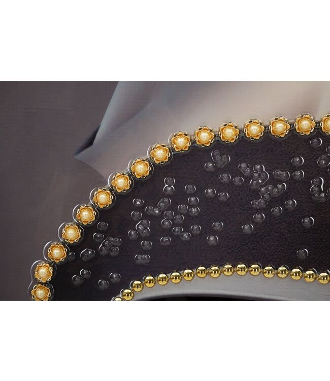 Mauro Ferretti LAQUARED MUUR BROEK MET FRAME WIEN HOED -B- CM 62X4X92