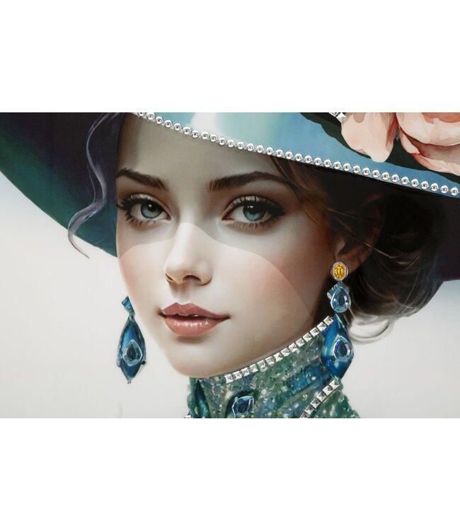 Mauro Ferretti SCHILDERIJ OP DOEK GELAKT PAM MET LIJST -B- CM 62X4X92