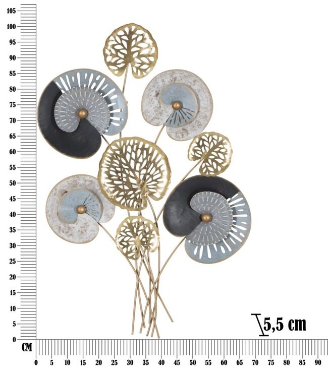 Mauro Ferretti IJZEREN WANDPANEEL GLOTH -C- CM 70X5,5X102