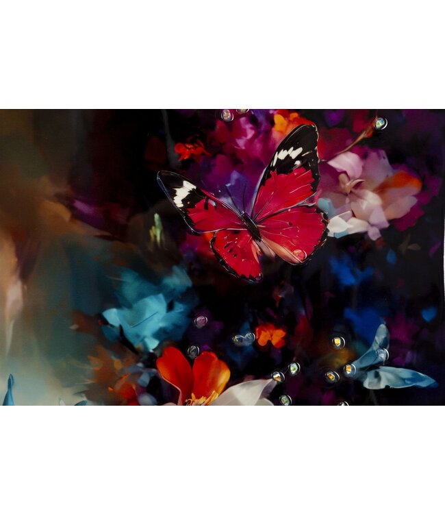 Mauro Ferretti GESCHILDERD OP DOEK GELAKT MARTY MET LIJST -H- CM 62X4X92