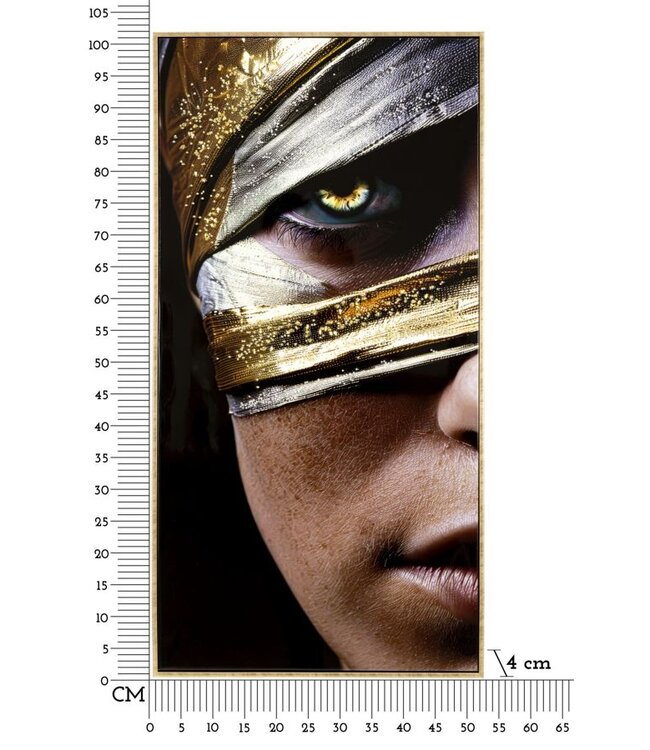 Mauro Ferretti NAIROBI GELAKT CANVAS MET FRAME -A- CM 52X4X102