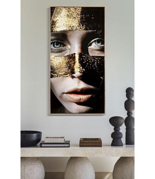 Mauro Ferretti NAIROBI GELAKT CANVAS MET FRAME -B- CM 52X4X102