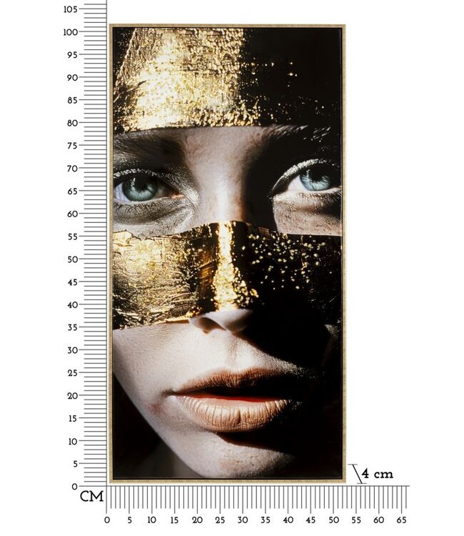 Mauro Ferretti NAIROBI GELAKT CANVAS MET FRAME -B- CM 52X4X102