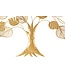 Mauro Ferretti WANDDECORATIE ALBERO GOUDACHTIG CM 81X2,5X78