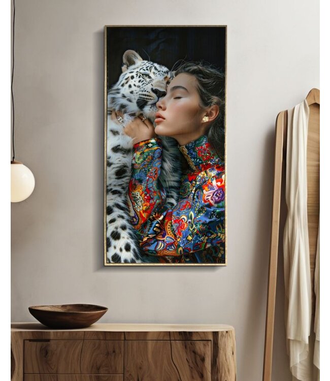 Mauro Ferretti MOIRA GELAKT CANVAS MET FRAME -A- CM 52X4X102