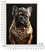 Mauro Ferretti LAQUARED MUUR HIJGEN MET FRAME BULLY C/KROONLIJST CM 62X4X82