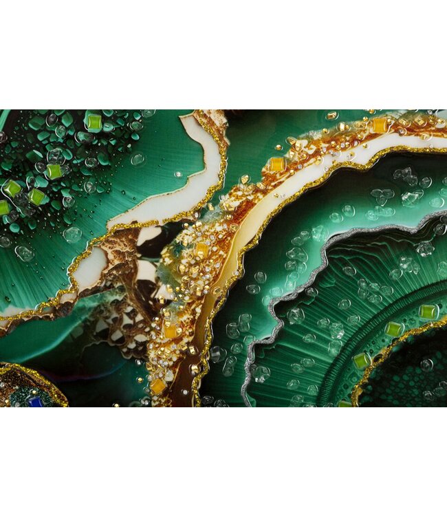 Mauro Ferretti LAQUARED WAND HIJGEN MET FRAME SMERALDY -A- CM 82X4X62