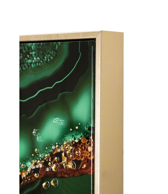 Mauro Ferretti LAQUARED WAND HIJGEN MET FRAME SMERALDY -A- CM 82X4X62